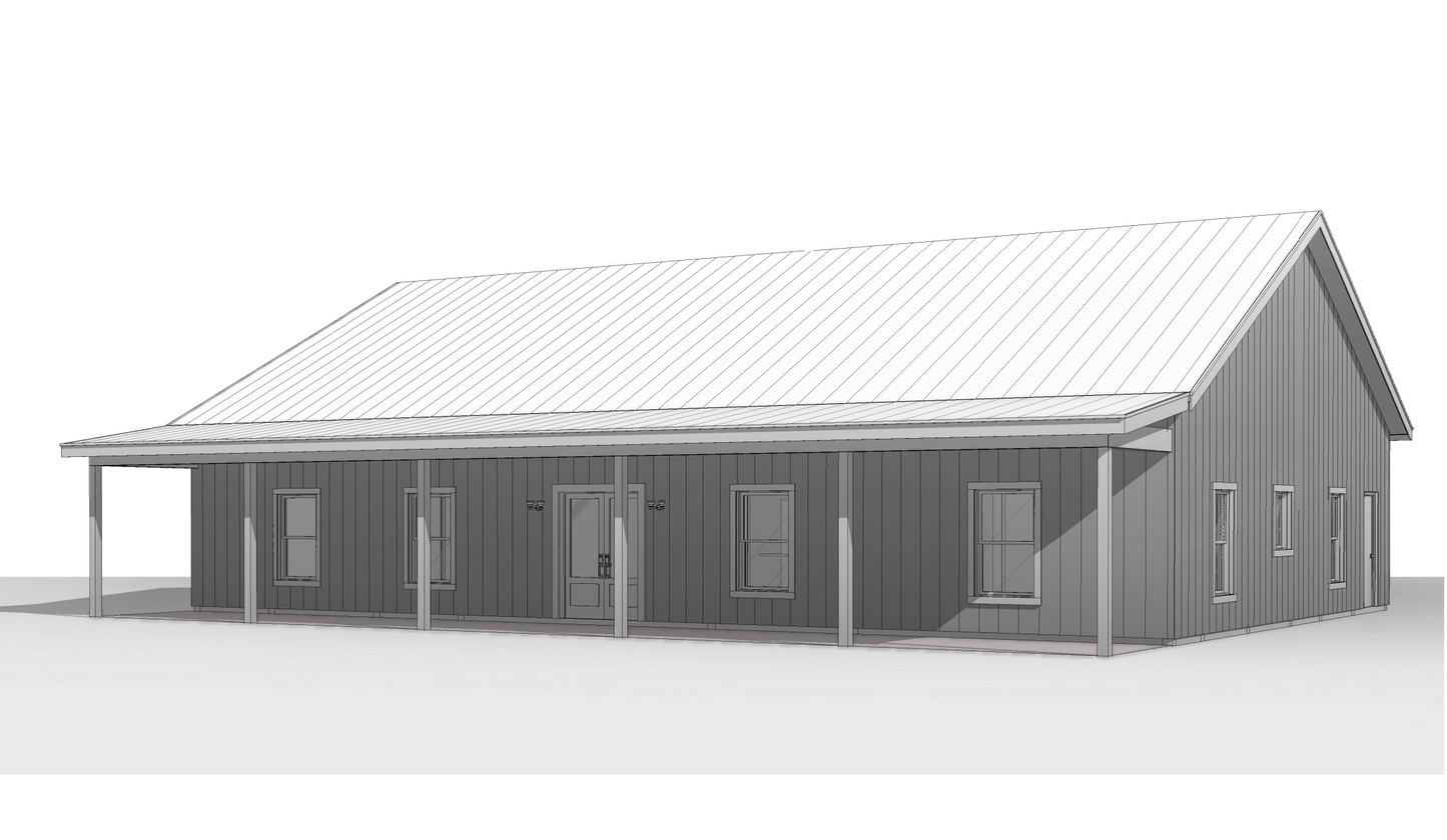 BCO-40205 Barry Barndominium House Plan