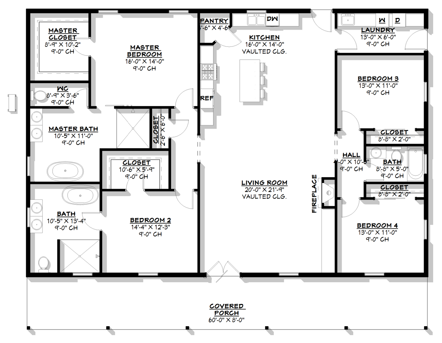 BCO-40205 Barry Barndominium House Plan