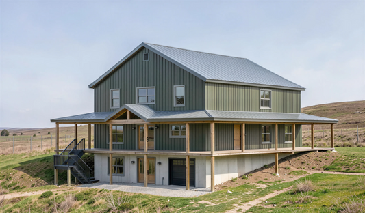 BCO-40206-A Alicia Barndominium House Plan