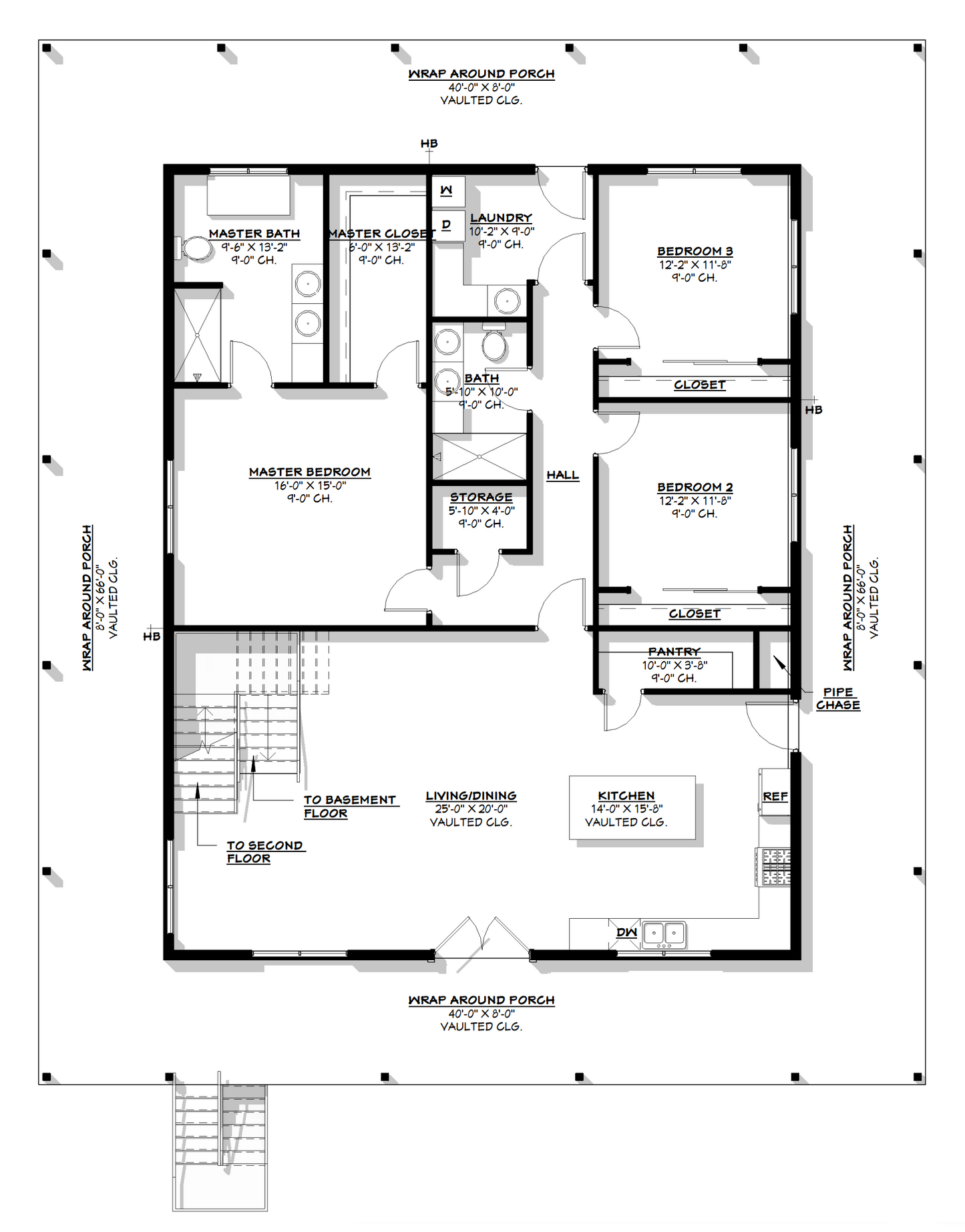 BCO-40206-A Alicia Barndominium House Plan