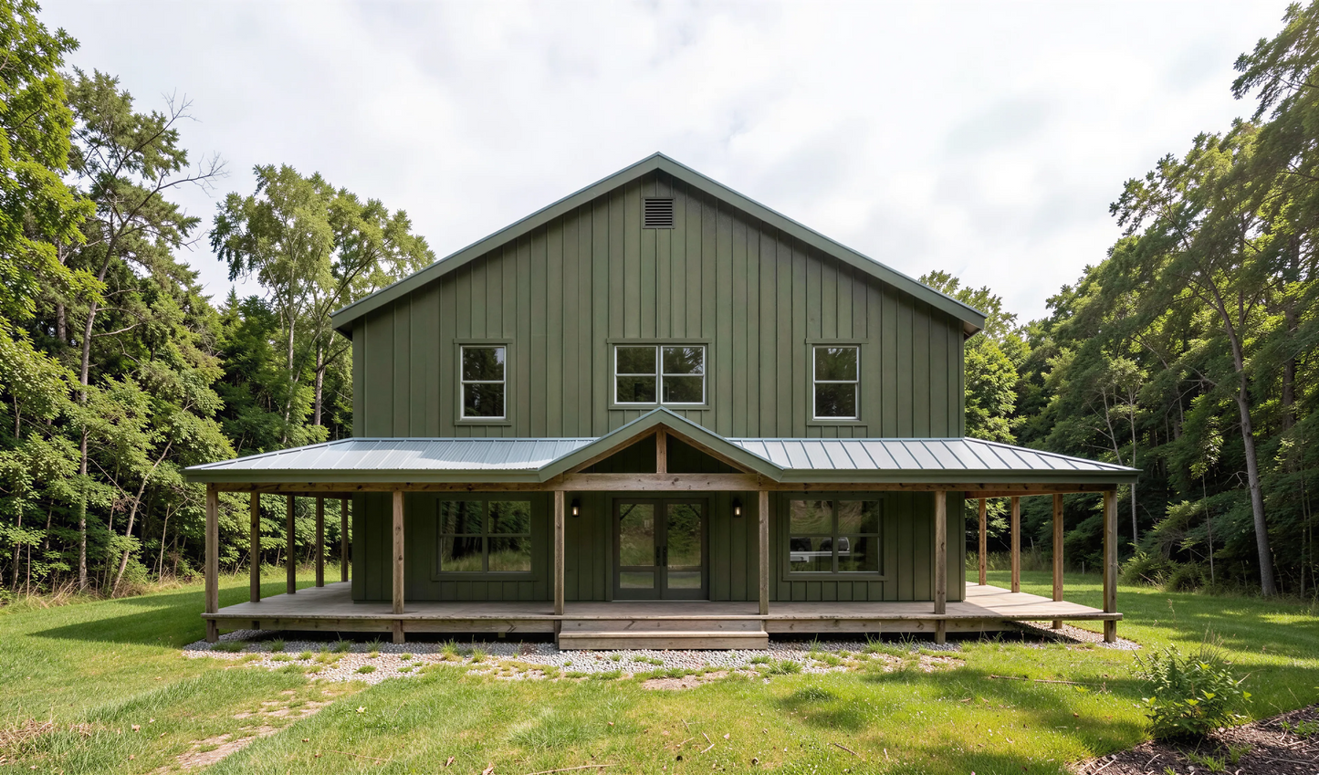 BCO-40206 Margaret Barndominium House Plan