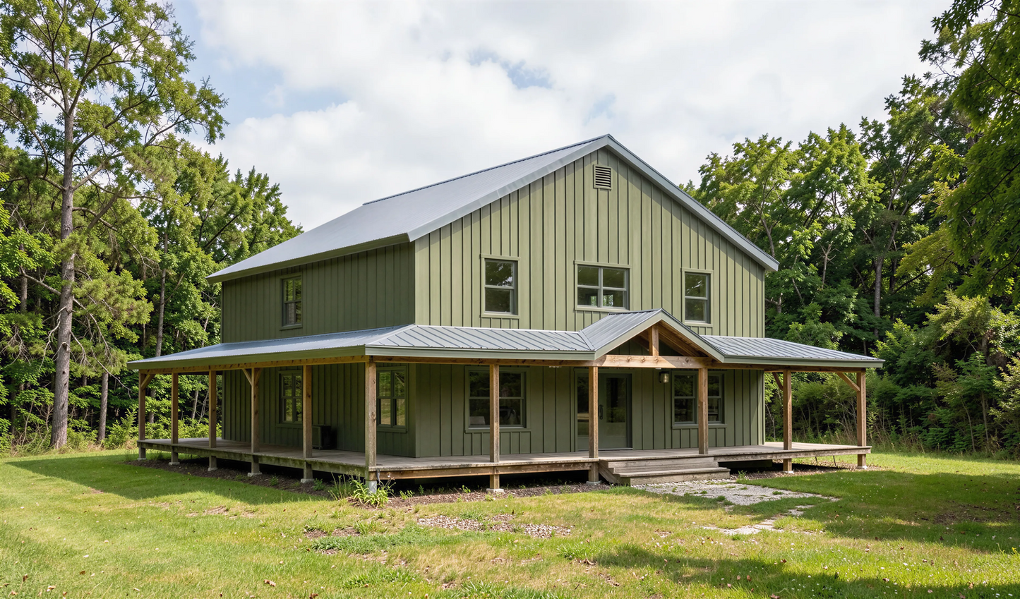 BCO-40206 Margaret Barndominium House Plan