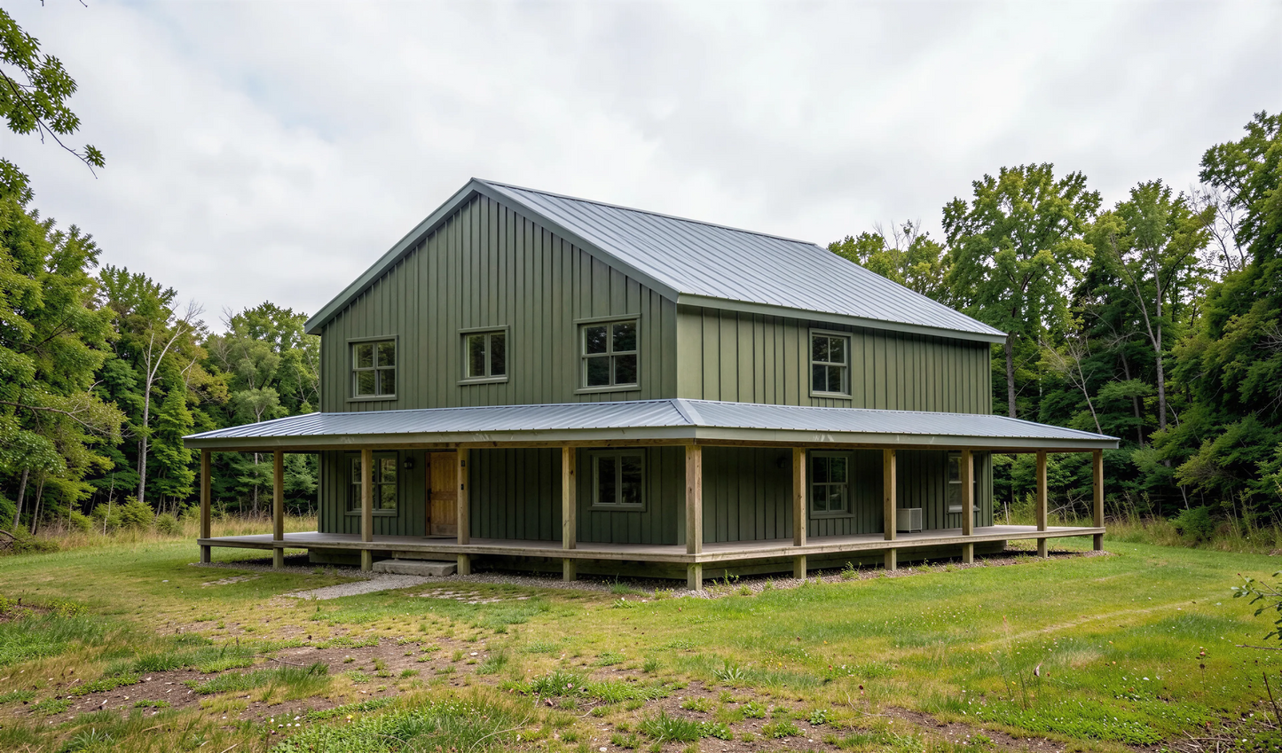 BCO-40206 Margaret Barndominium House Plan