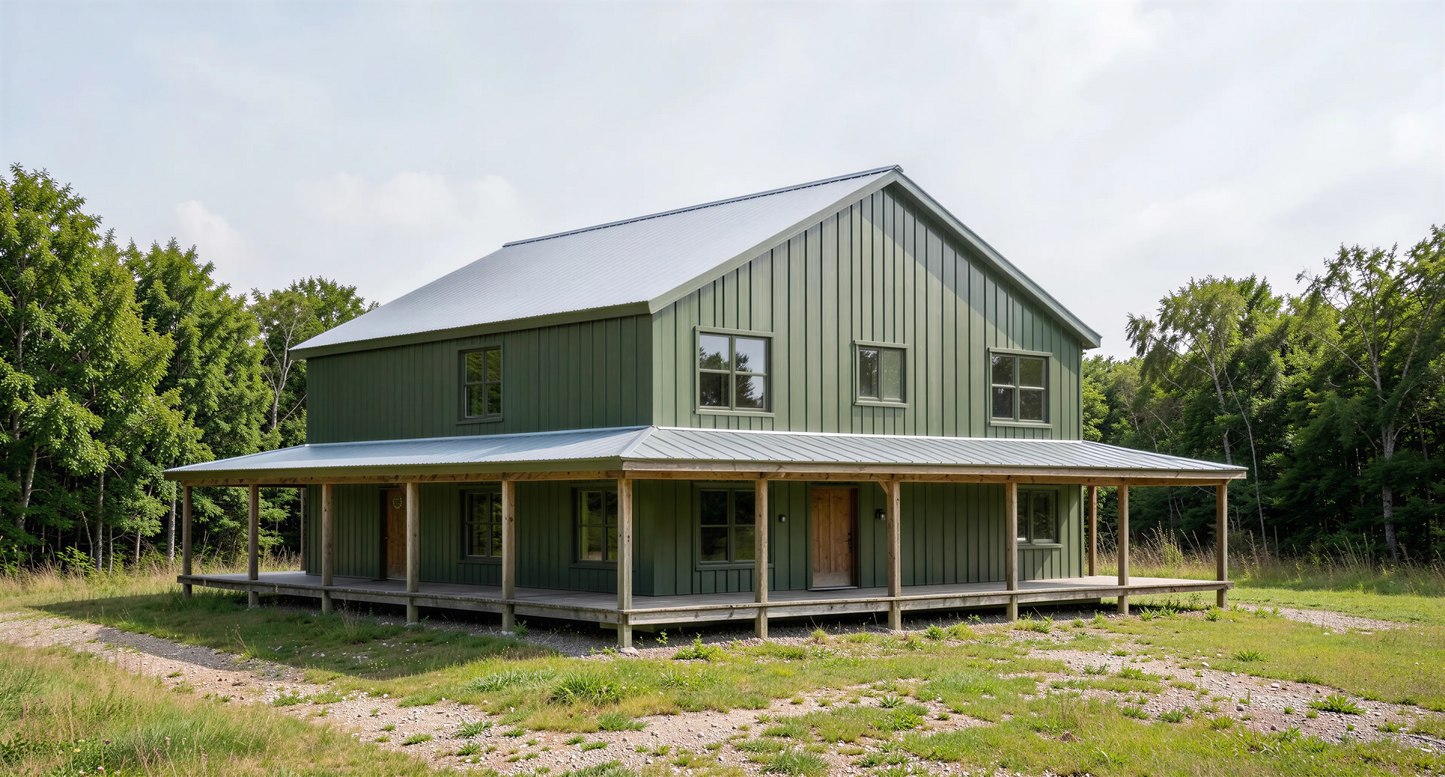 BCO-40206 Margaret Barndominium House Plan