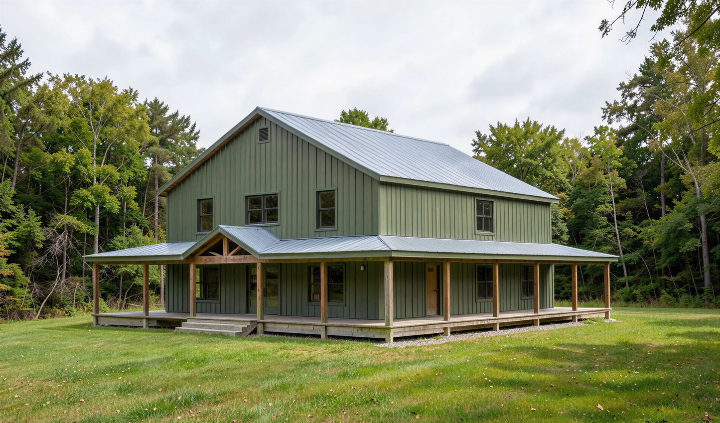 BCO-40206 Margaret Barndominium House Plan