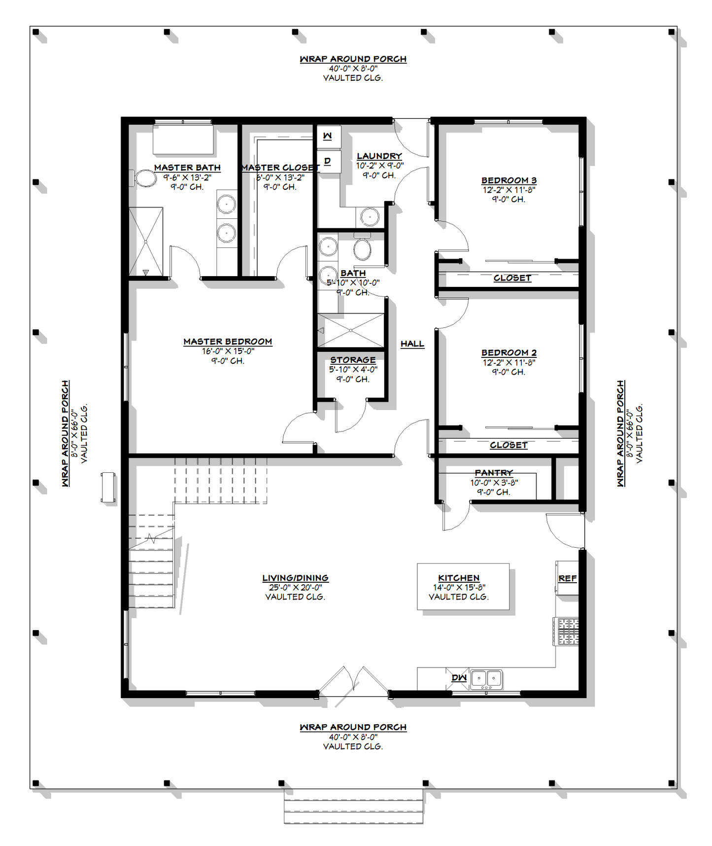BCO-40206 Margaret Barndominium House Plan