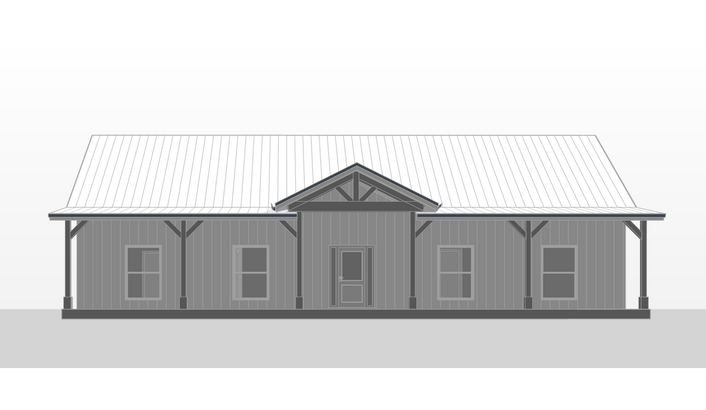 BCO-40207 Melanie Barndominium House Plan