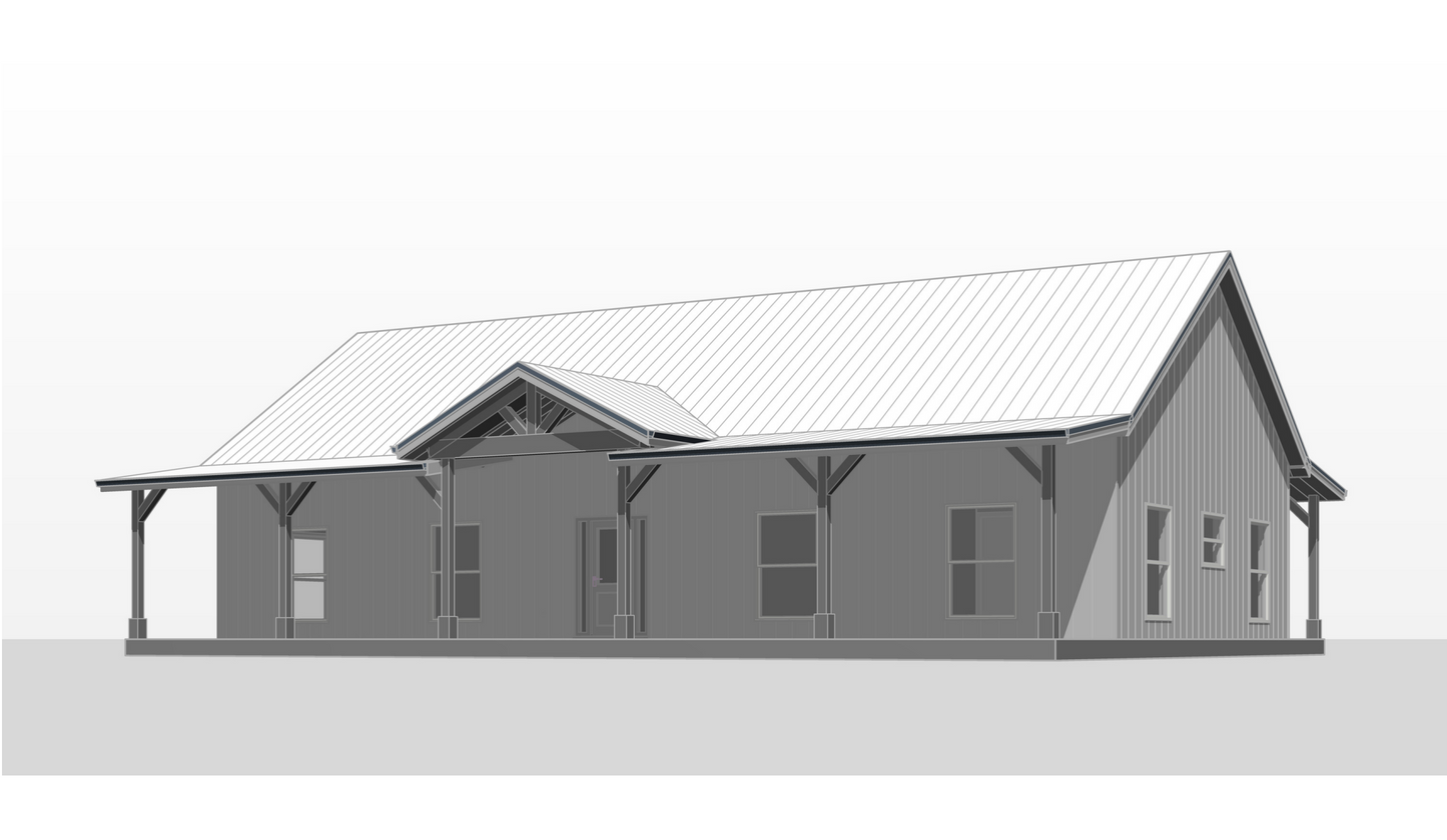 BCO-40207 Melanie Barndominium House Plan