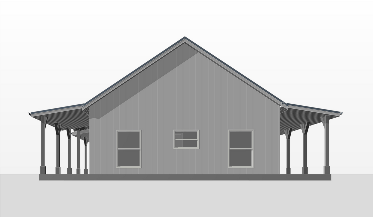 BCO-40207 Melanie Barndominium House Plan