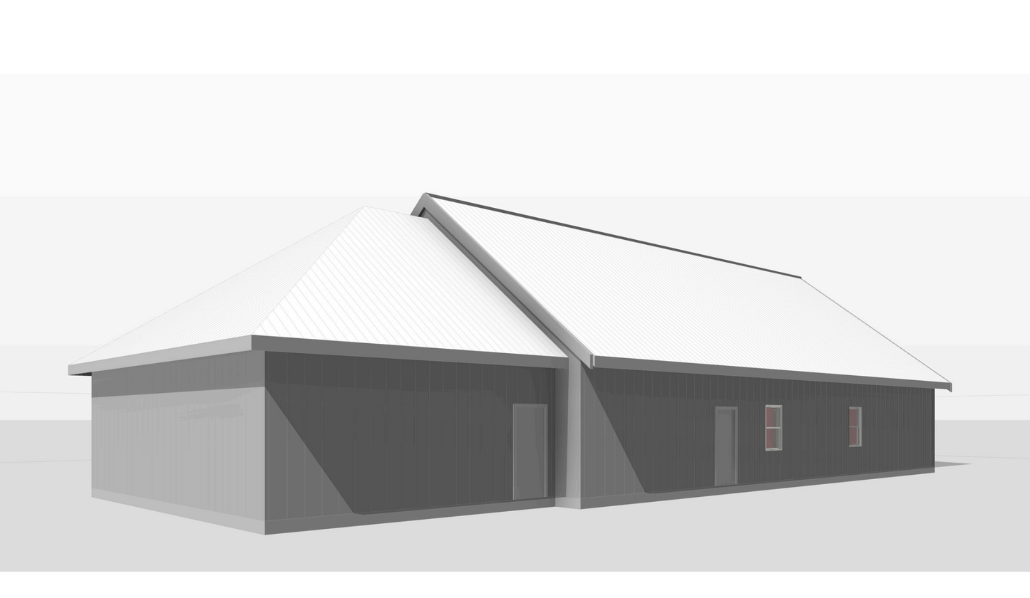 BCO-40213 Luther Barndominium House Plan