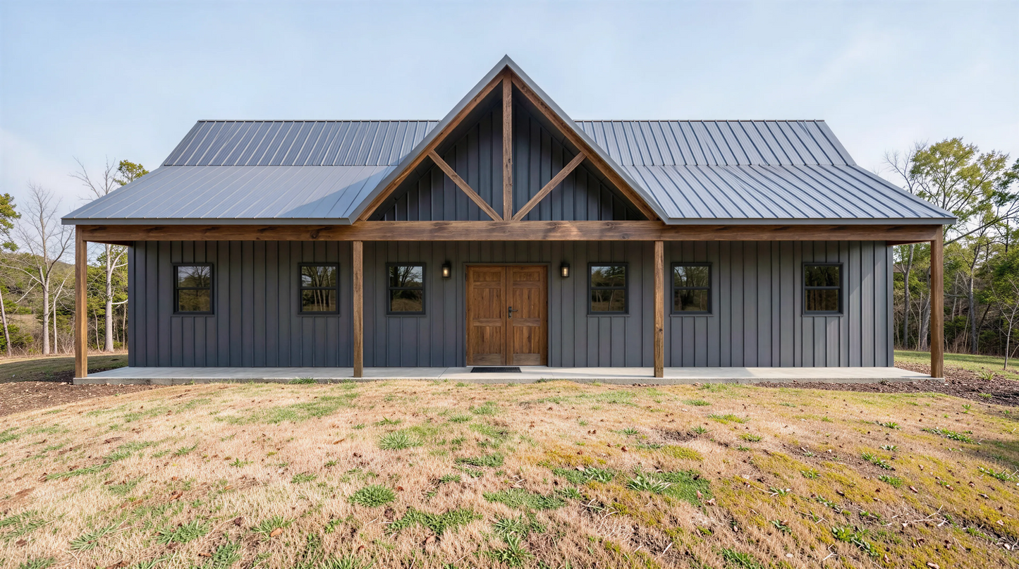 BCO-40217-C Cassie Barndominium House Plan