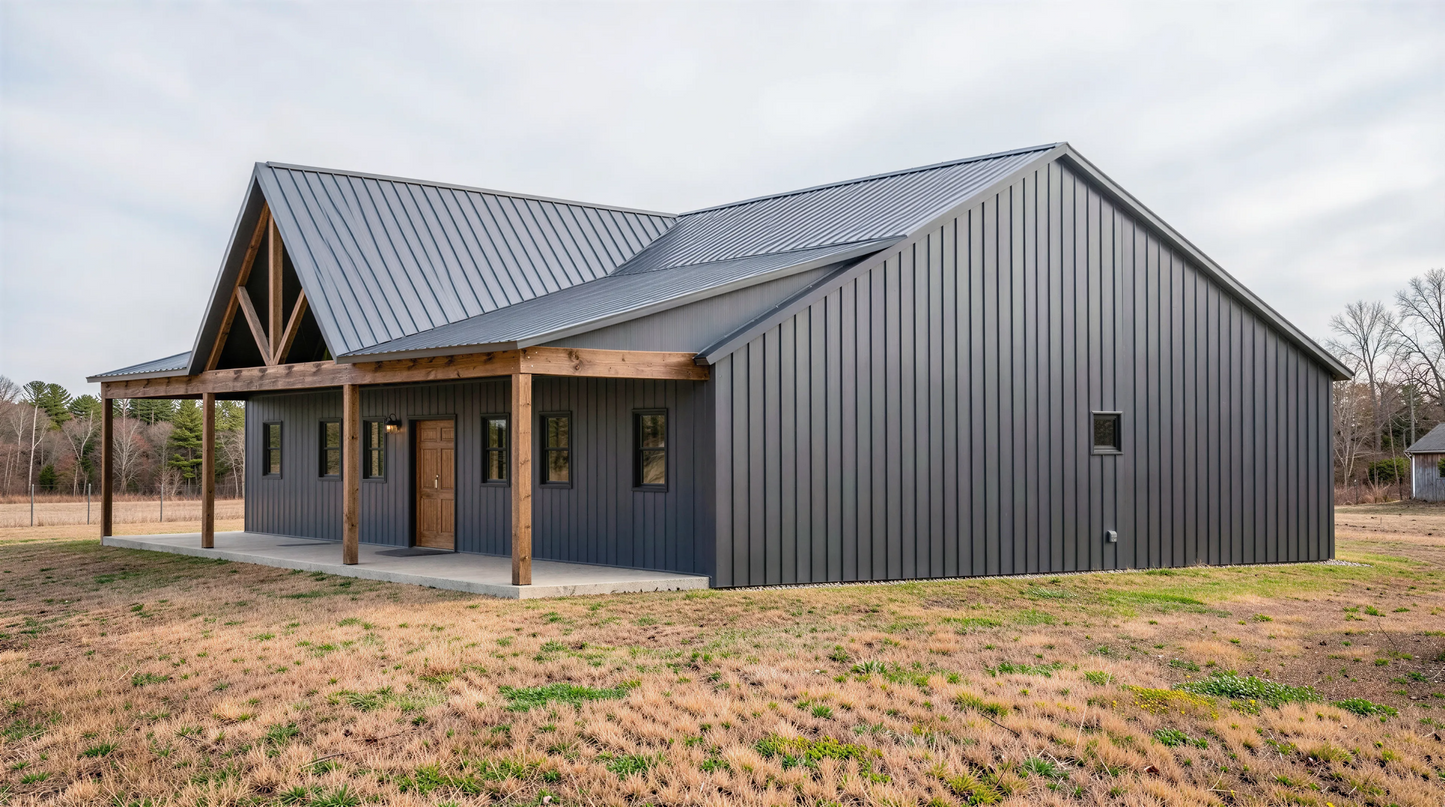 BCO-40217-C Cassie Barndominium House Plan