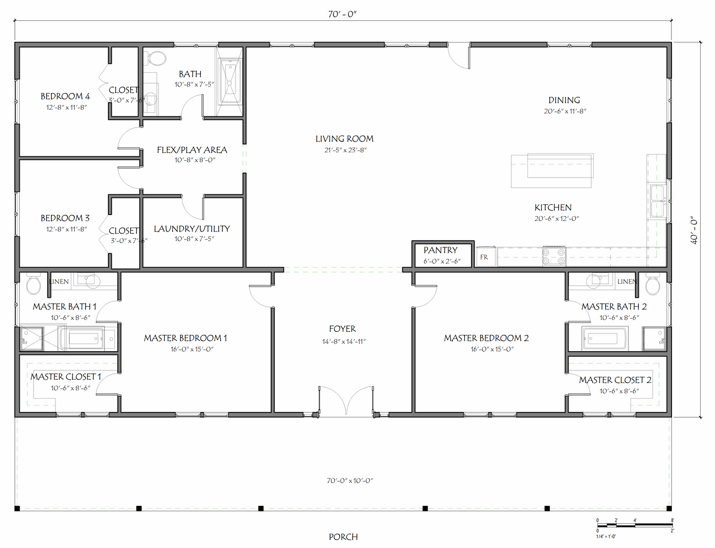 BCO-40220 Clifford Barndominium House Plan