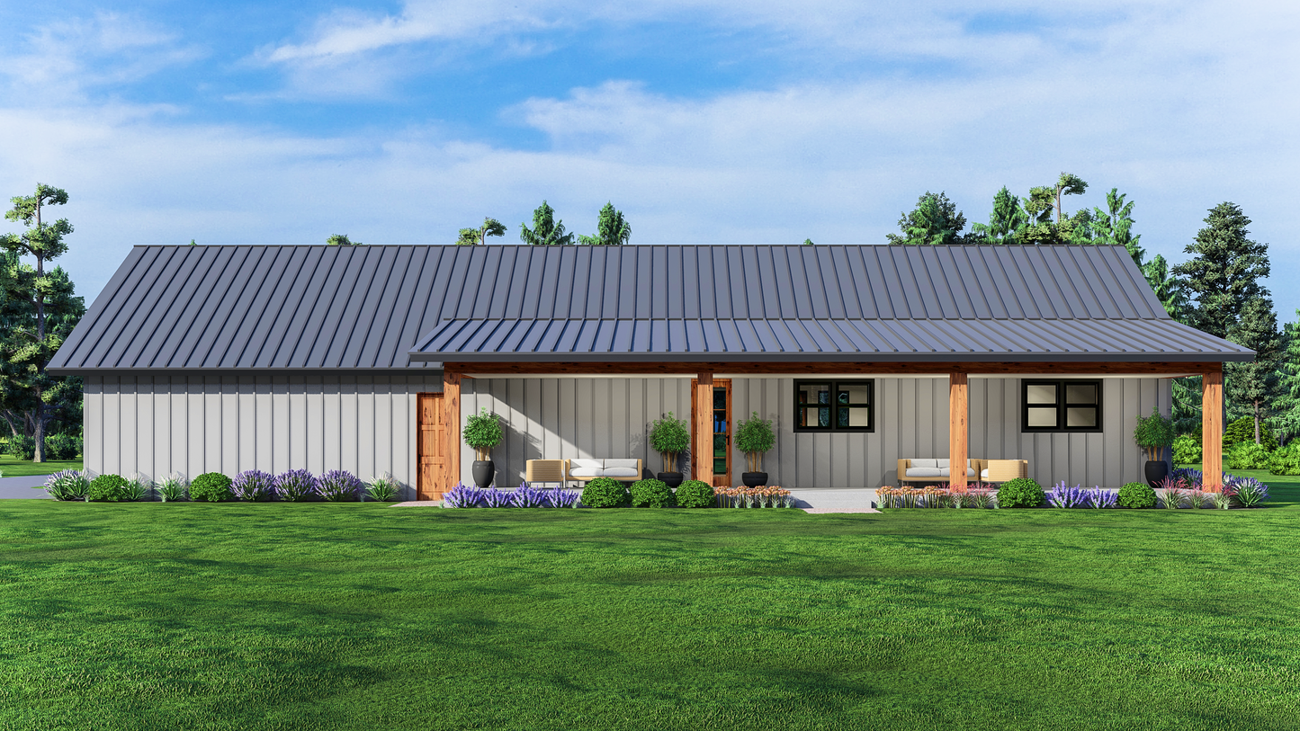 BCO-40222-T Taryn Barndominium House Plan
