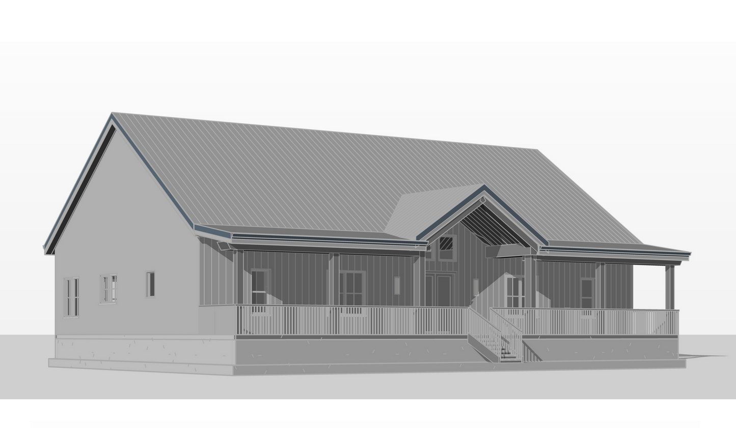 BCO-40223 Maxwell Barndominium House Plan