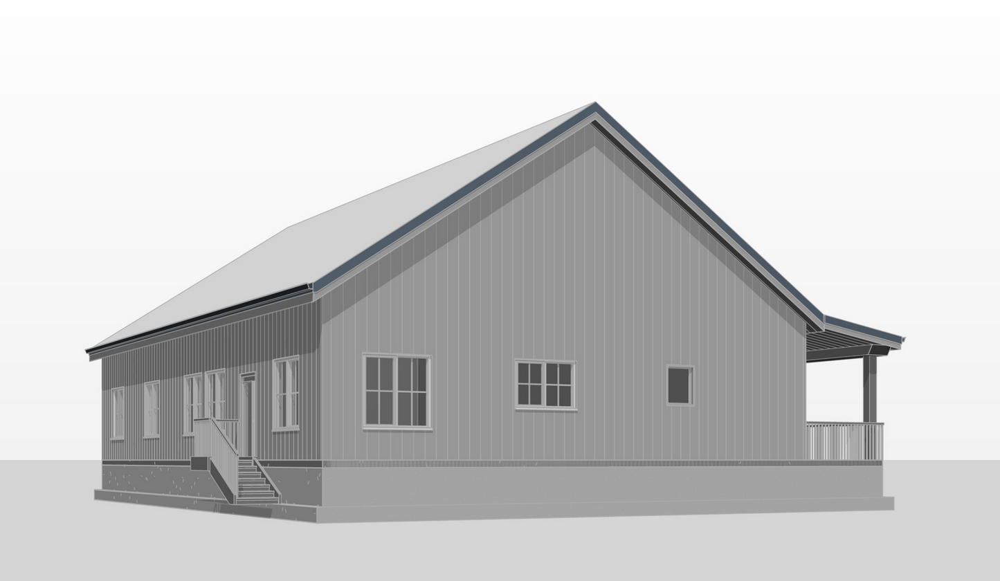 BCO-40223 Maxwell Barndominium House Plan