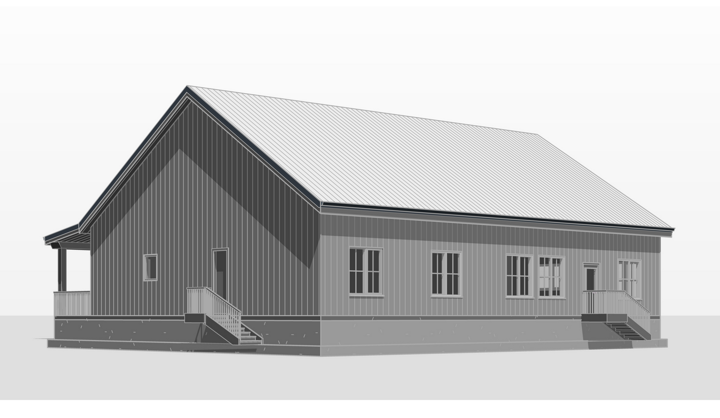 BCO-40223 Maxwell Barndominium House Plan