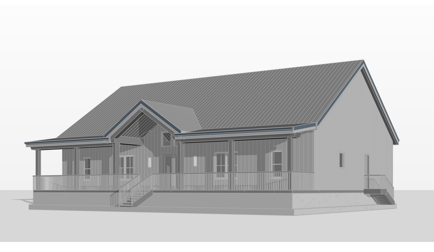 BCO-40223 Maxwell Barndominium House Plan