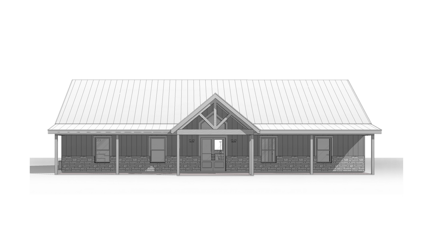 BCO-40224 Leah Barndominium House Plan