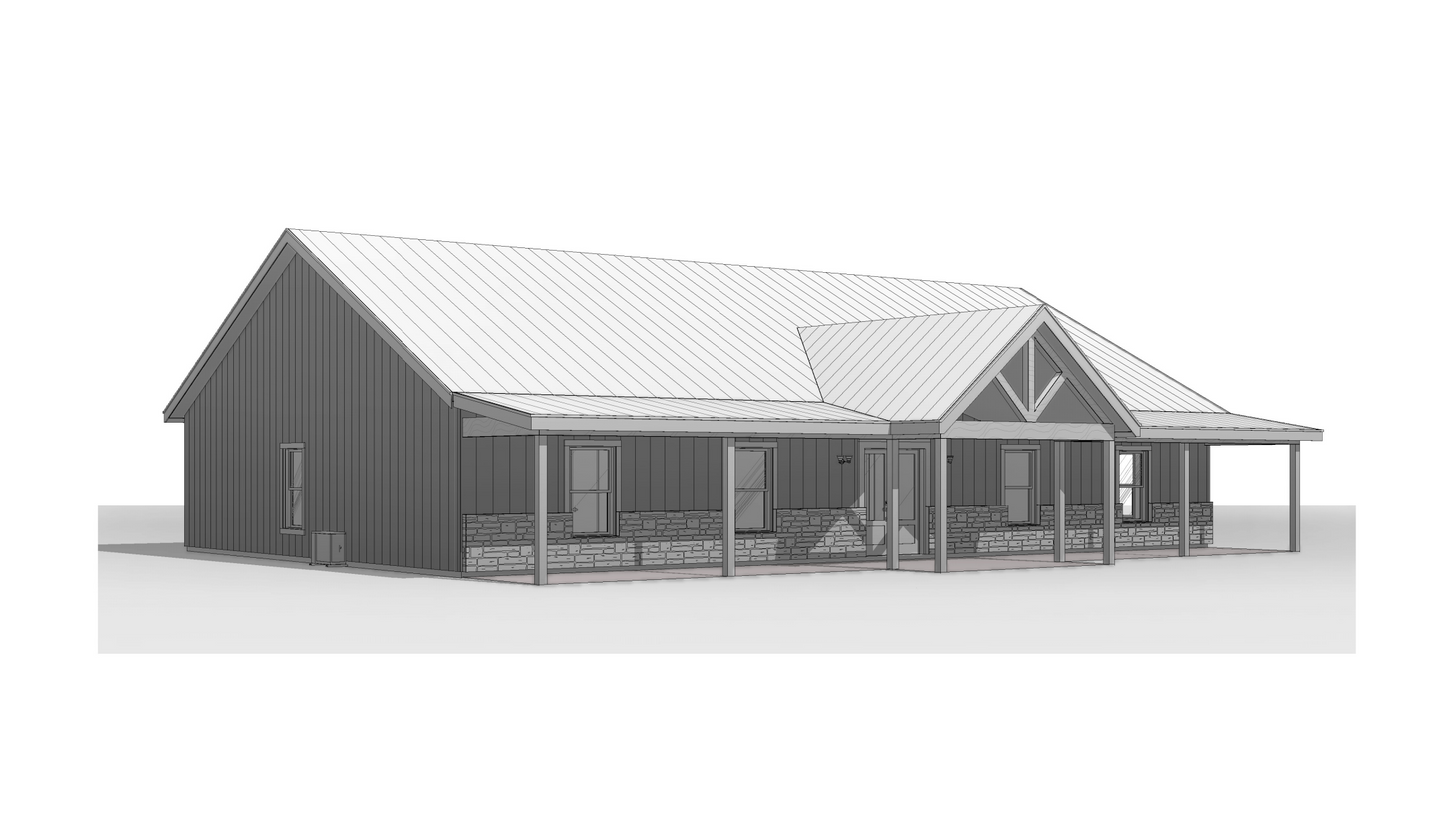BCO-40224 Leah Barndominium House Plan