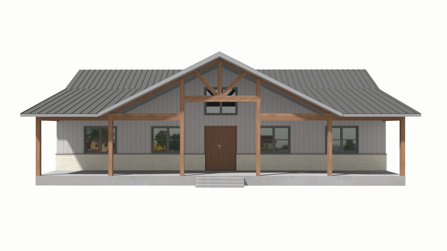 BCO-40227-J Jolene Barndominium House Plan