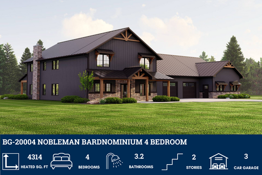 BG-20004 Nobleman Barndominium House Plan