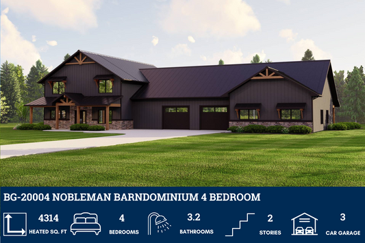 BG-20004 Nobleman Barndominium House Plan