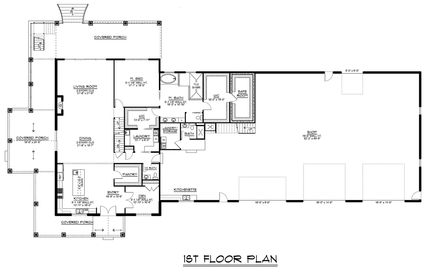 BG-20005 Copper Barndominium House Plan