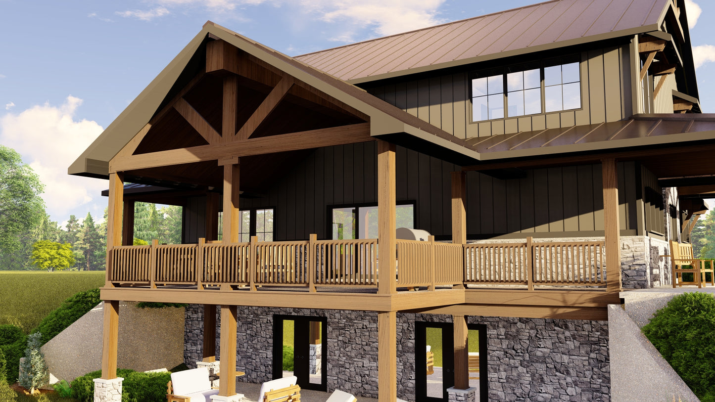 BG-20008 Harrison Barndominium House Plan