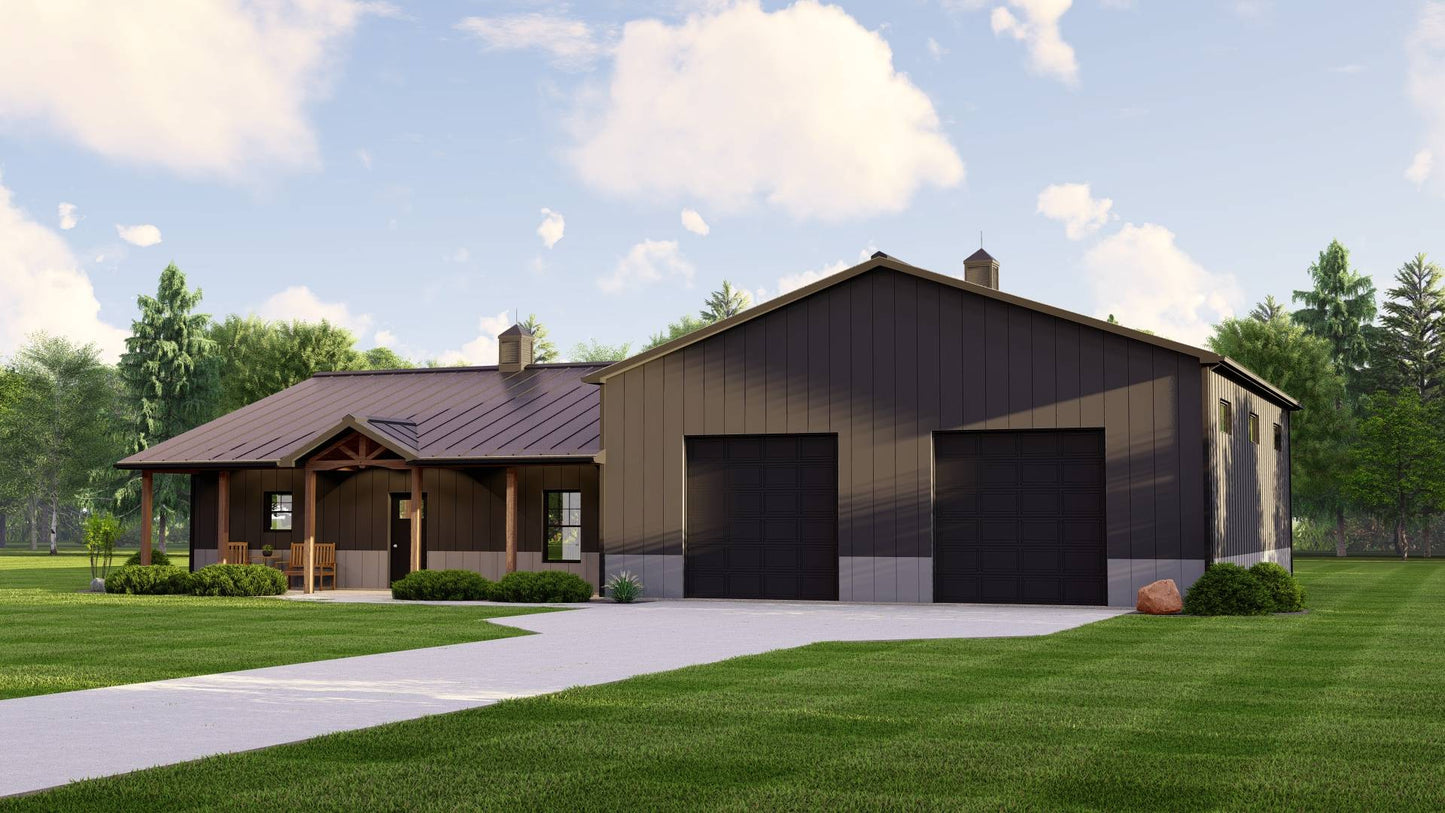 BG-20011 Clayton Barndominium House Plan