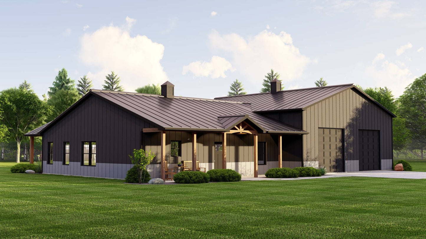 BG-20011 Clayton Barndominium House Plan