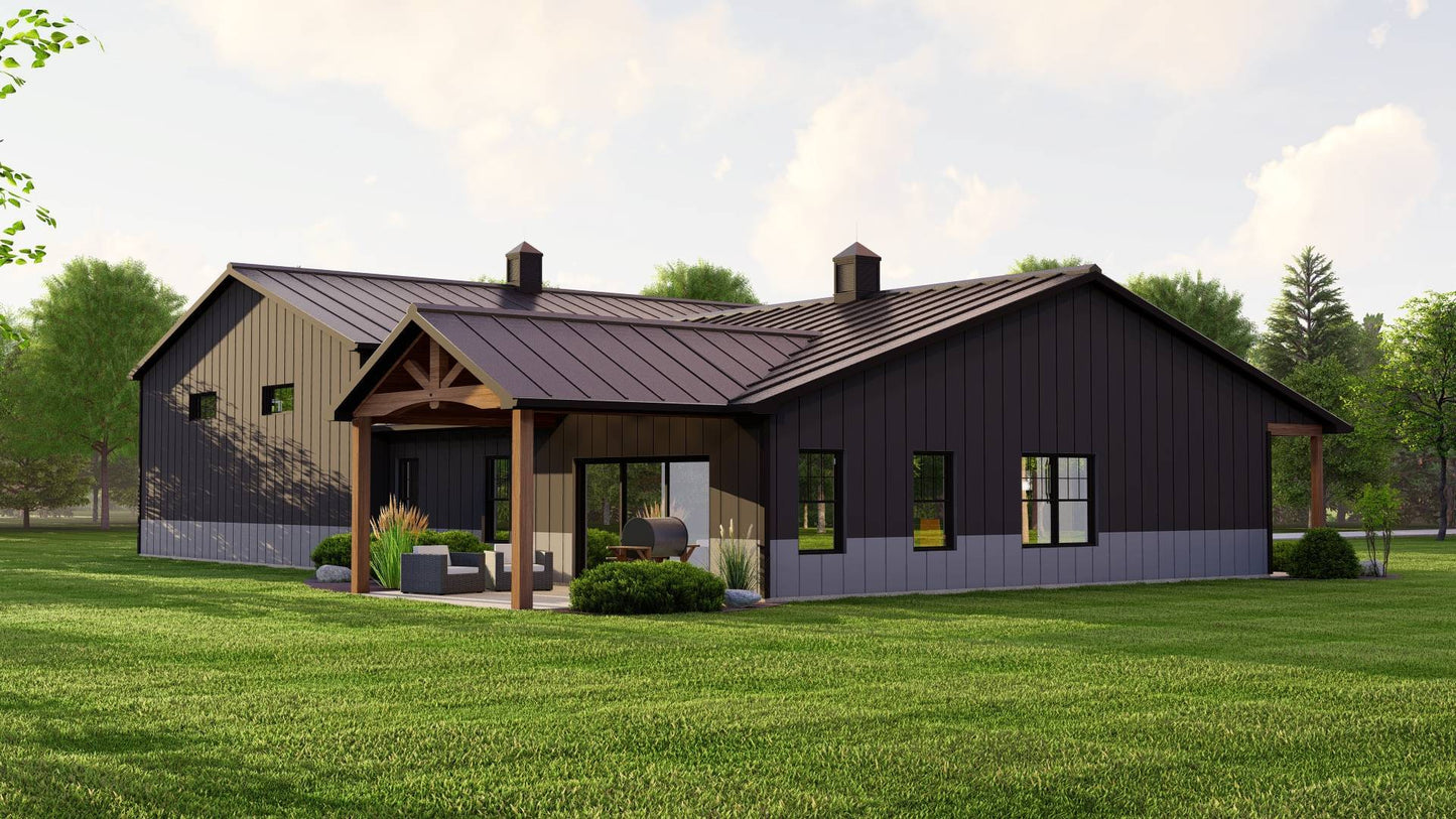 BG-20011 Clayton Barndominium House Plan