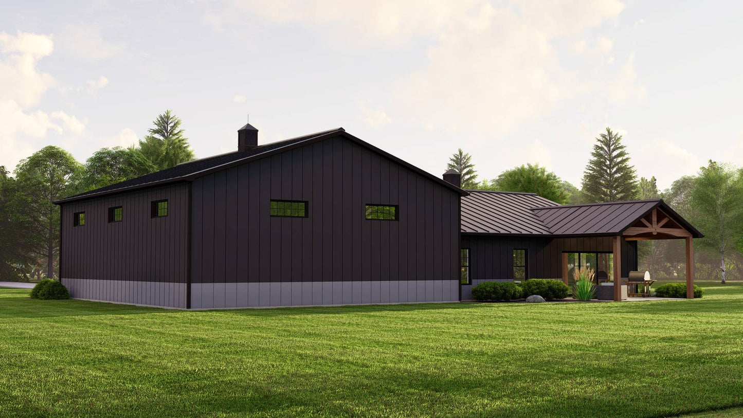 BG-20011 Clayton Barndominium House Plan