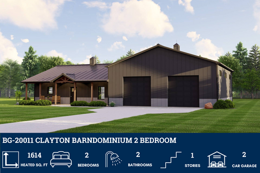BG-20011 Clayton Barndominium House Plan