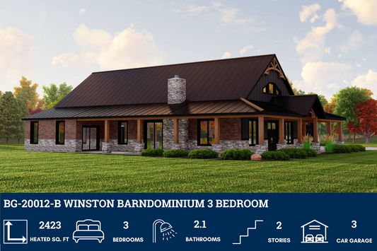 BG-20012-B Winston Barndominium House Plan