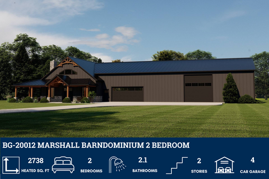 BG-20012 Marshall Barndominium House Plan