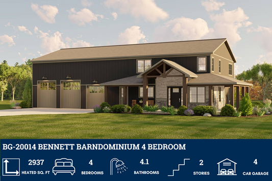 BG-20014 Bennett Barndominium House Plan