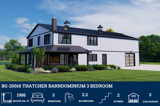 BG-20016 Thatcher Barndominium House Plan