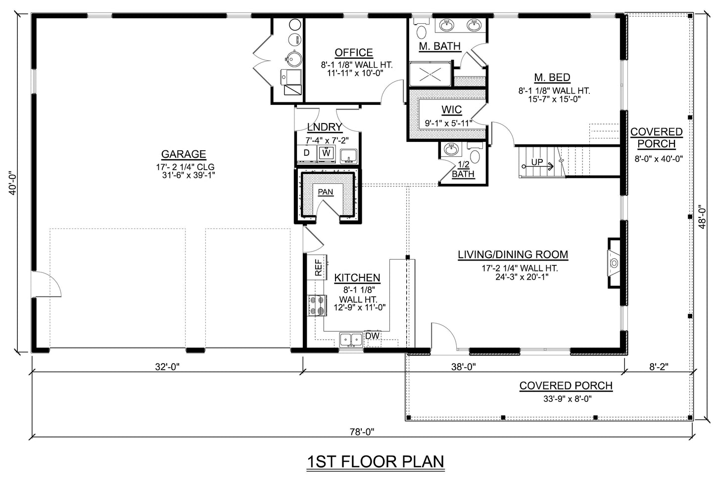 BG-20019 Evergreen Barndominium House Plan