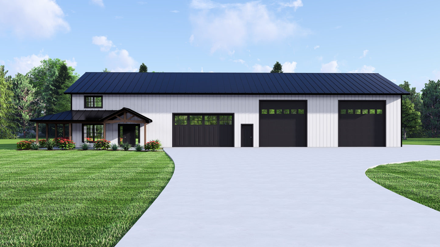 BG-20020 Oakmont Barndominium House Plan