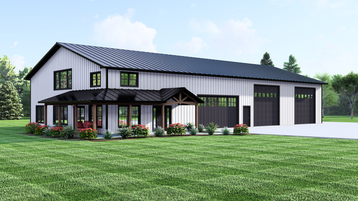 BG-20020 Oakmont Barndominium House Plan