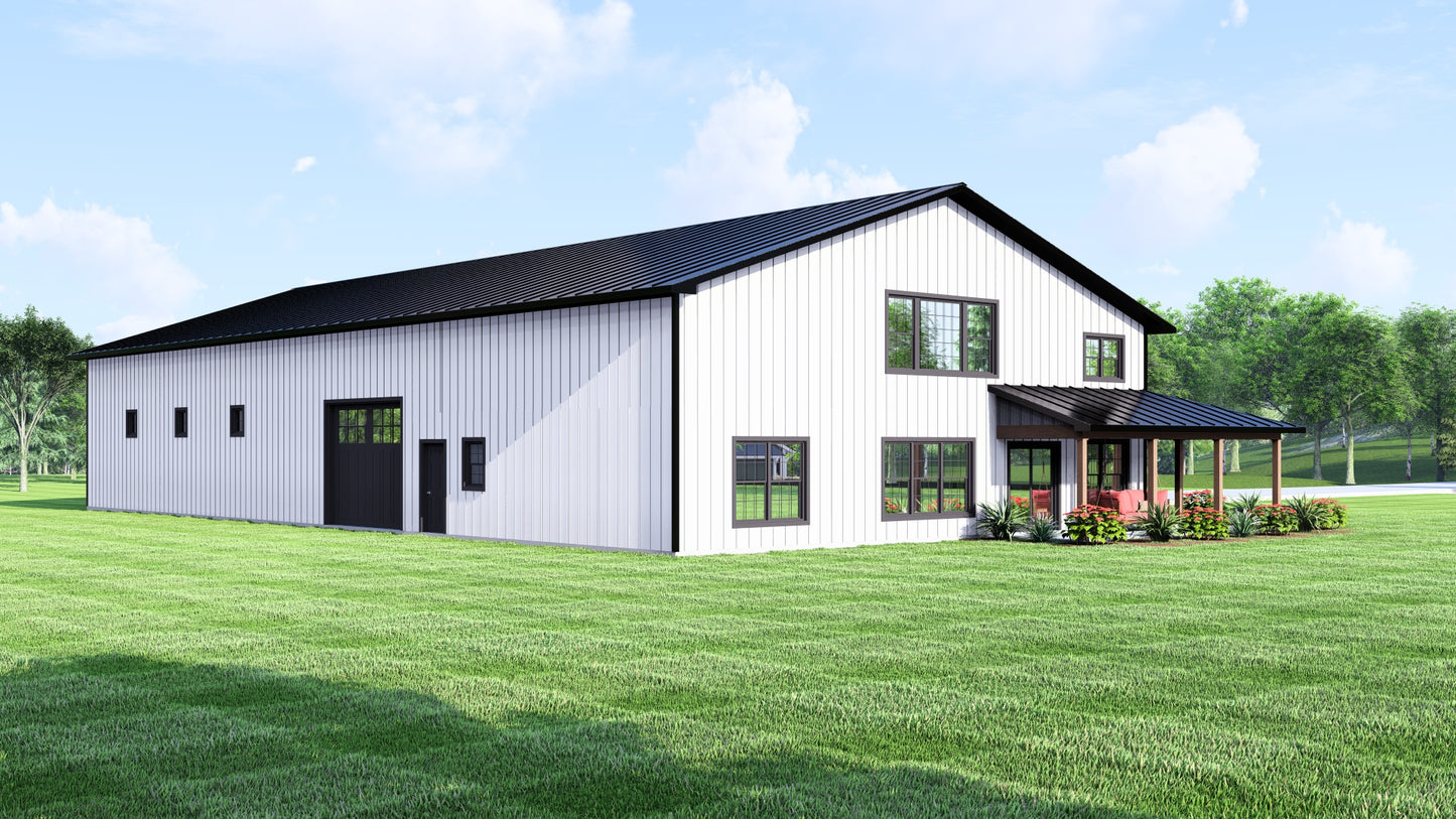 BG-20020 Oakmont Barndominium House Plan