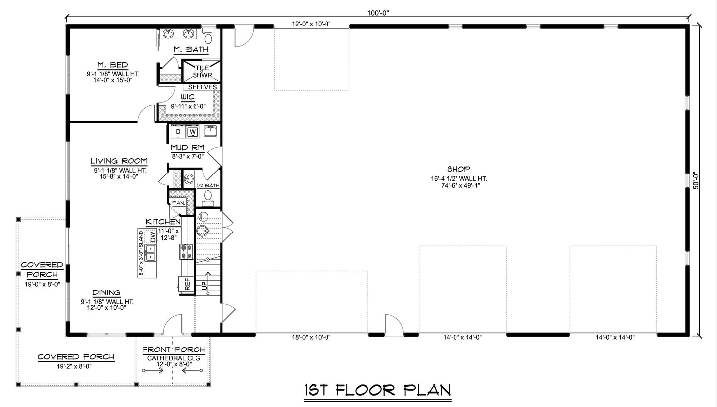 BG-20020 Oakmont Barndominium House Plan