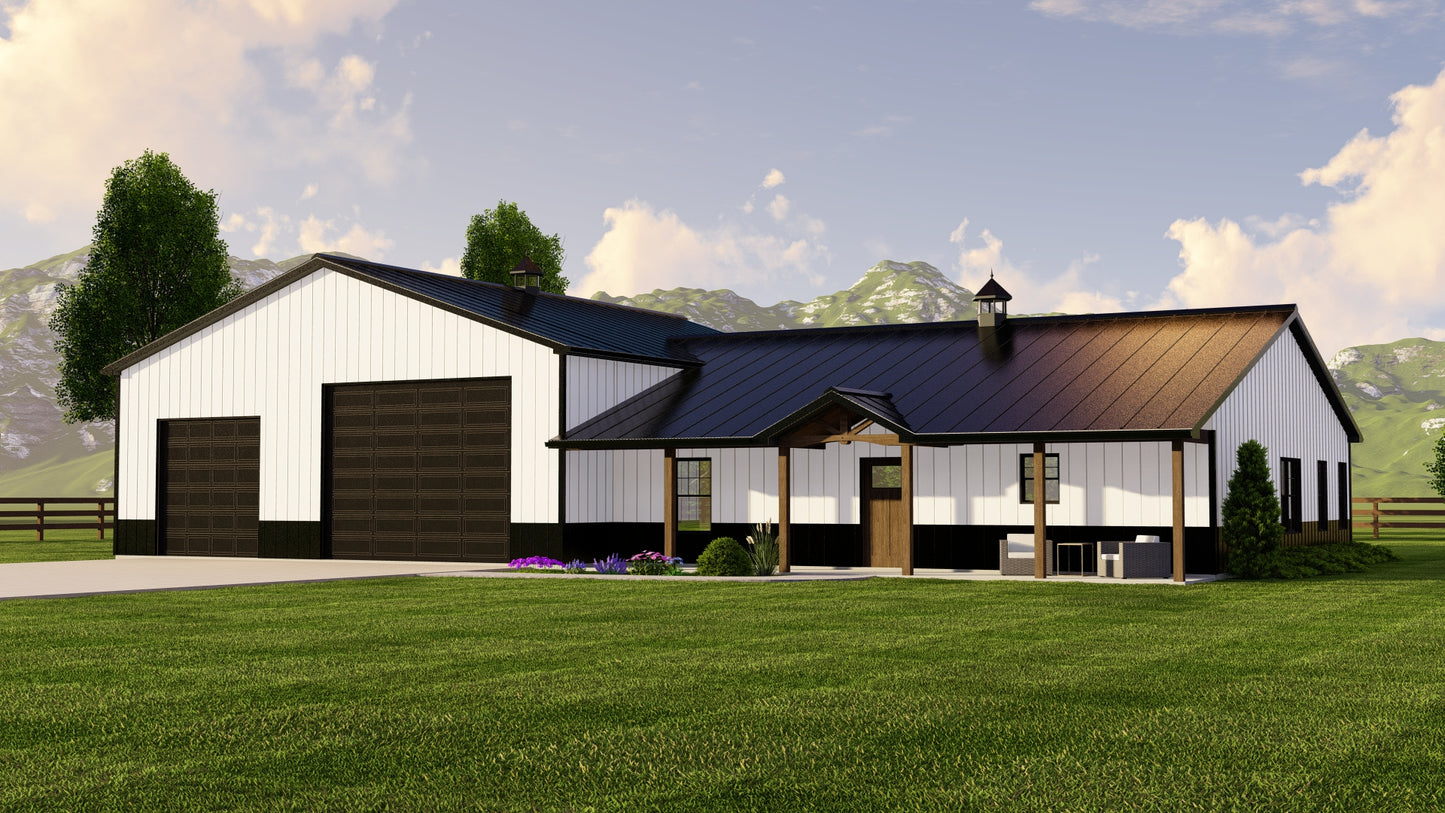 BG-20026 Whitman Barndominium House Plan