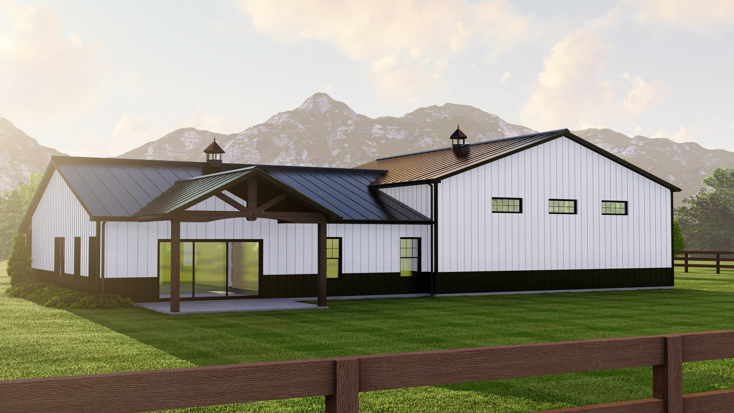 BG-20026 Whitman Barndominium House Plan