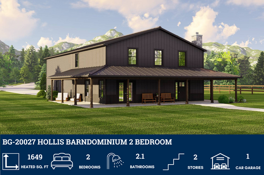 BG-20027 Hollis Barndominium House Plan