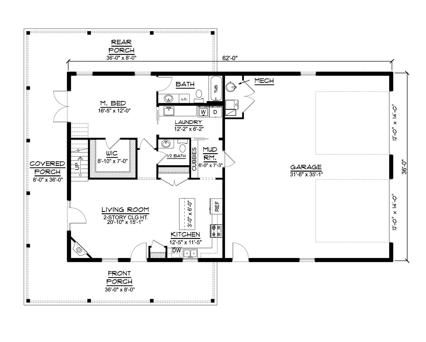 BG-20027 Hollis Barndominium House Plan