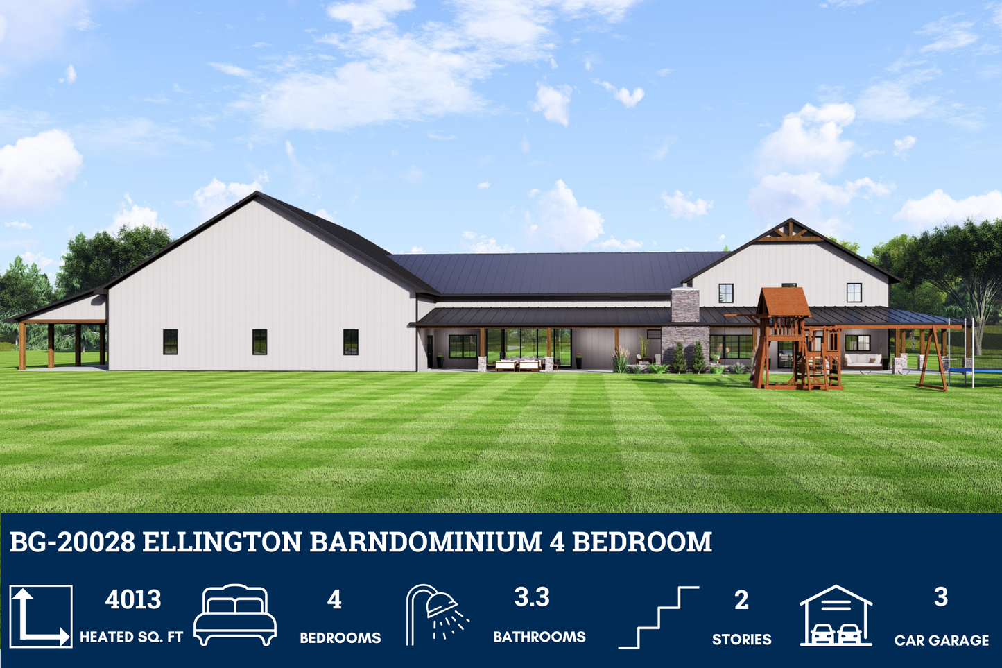 BG-20028 Ellington Barndominium House Plan