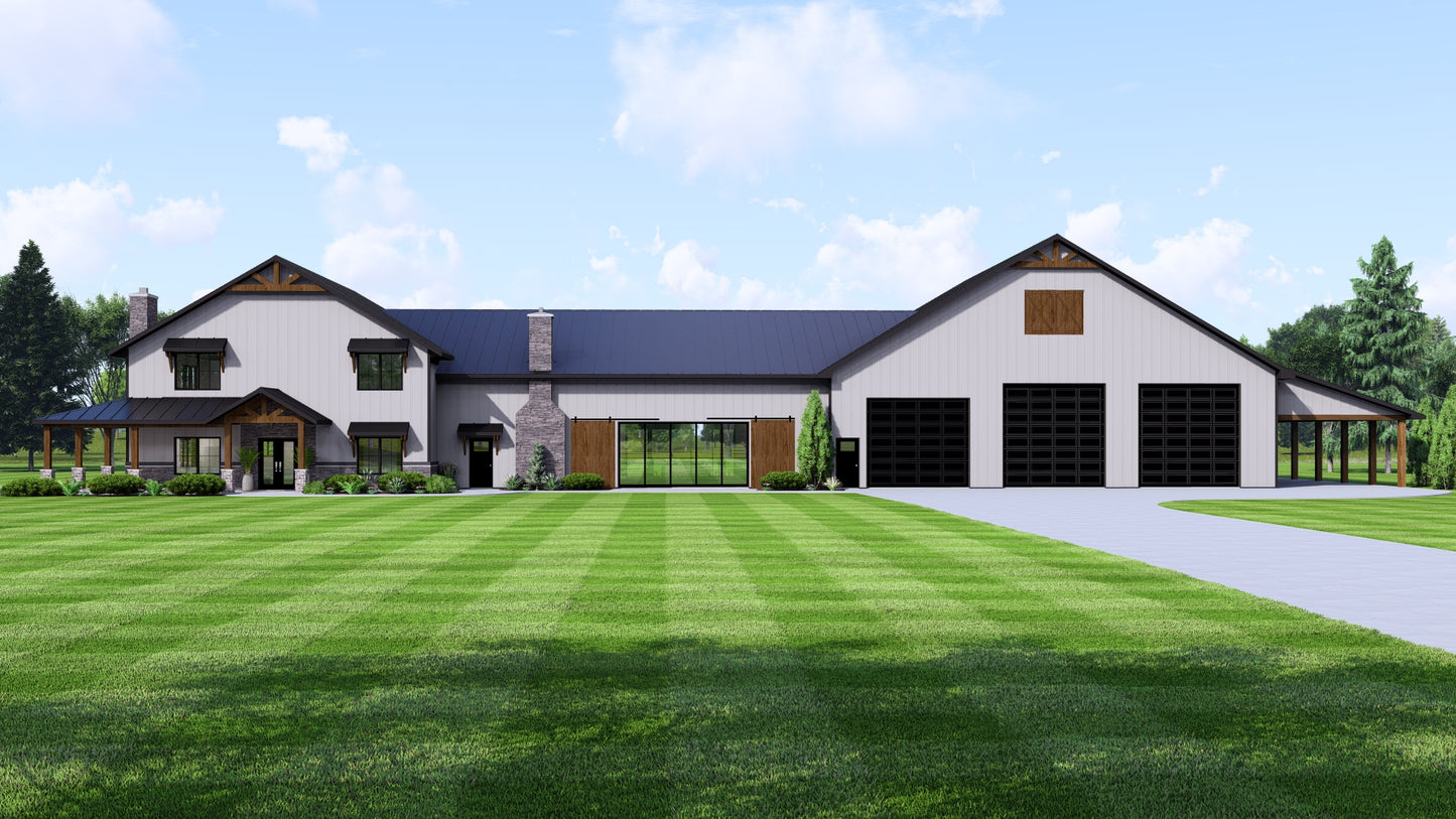 BG-20028 Ellington Barndominium House Plan