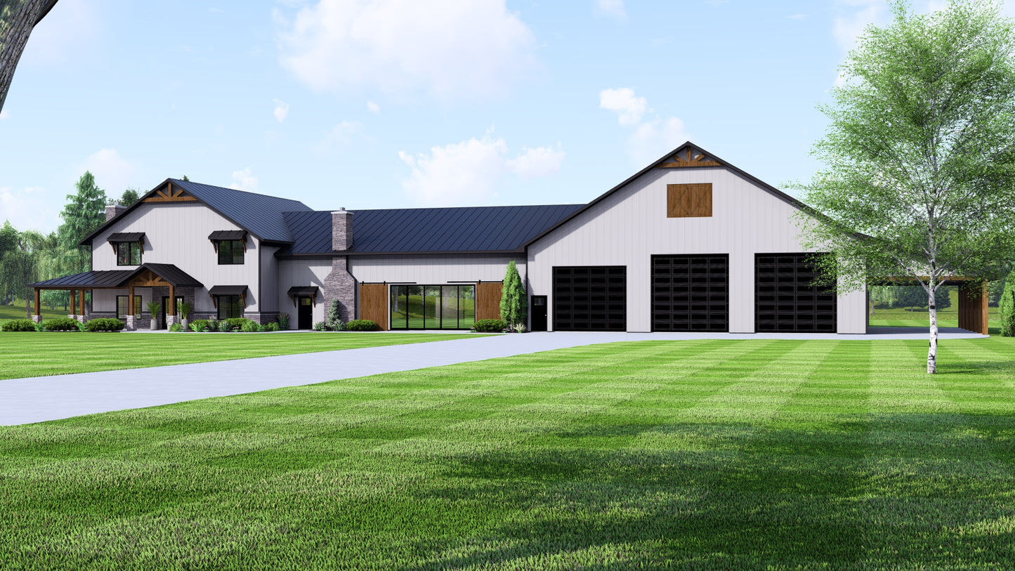 BG-20028 Ellington Barndominium House Plan